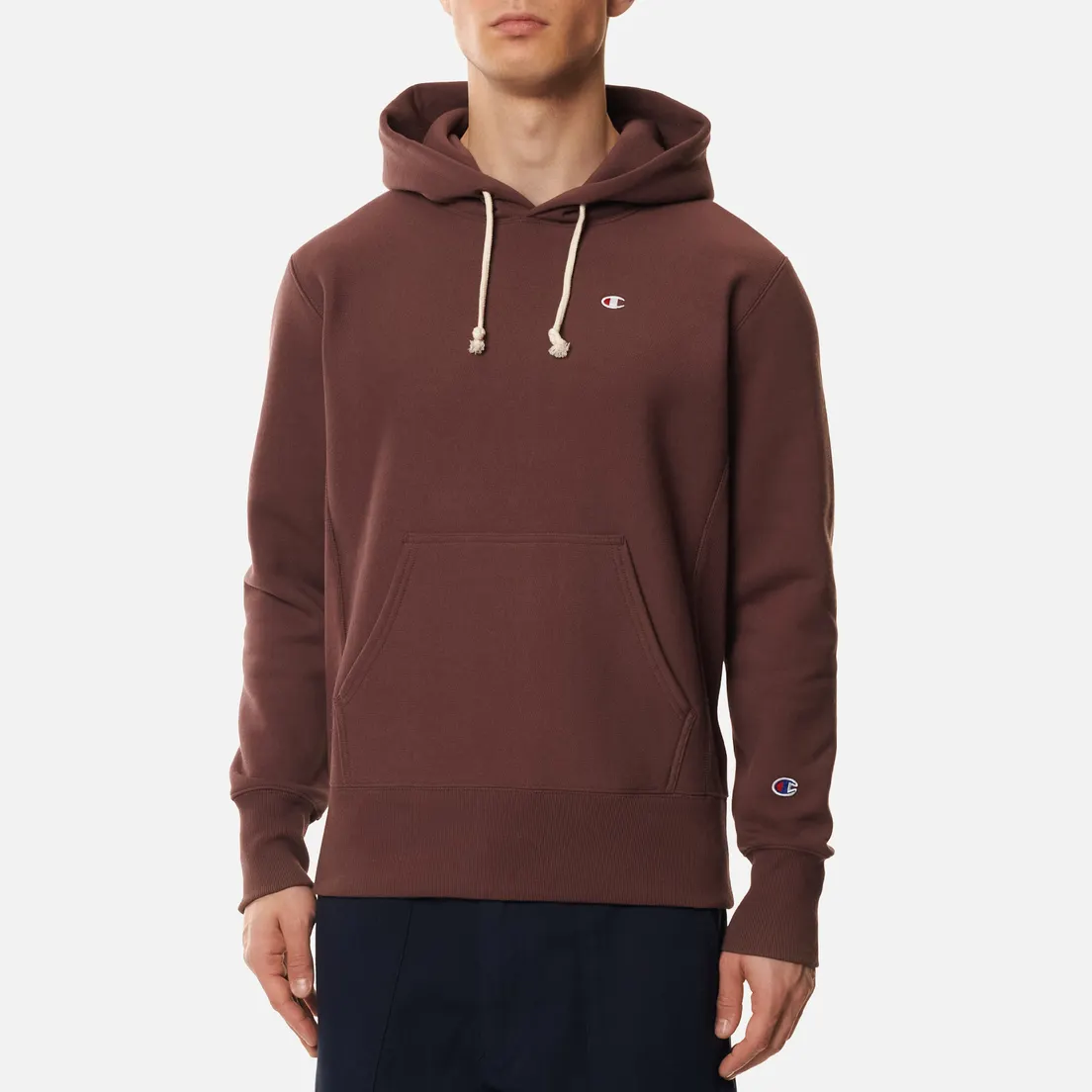 Champion Reverse Weave Мужская толстовка Small Logo Chest And Sleeve Hooded