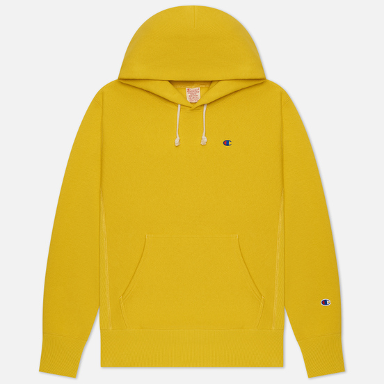 Мужская толстовка Champion Reverse Weave Small Logo Chest And Sleeve Hooded Gold Tips