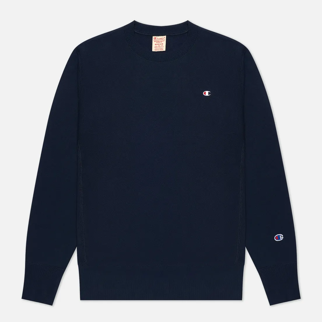 Champion Reverse Weave Мужская толстовка Small Logo Chest And Sleeve Crew Neck