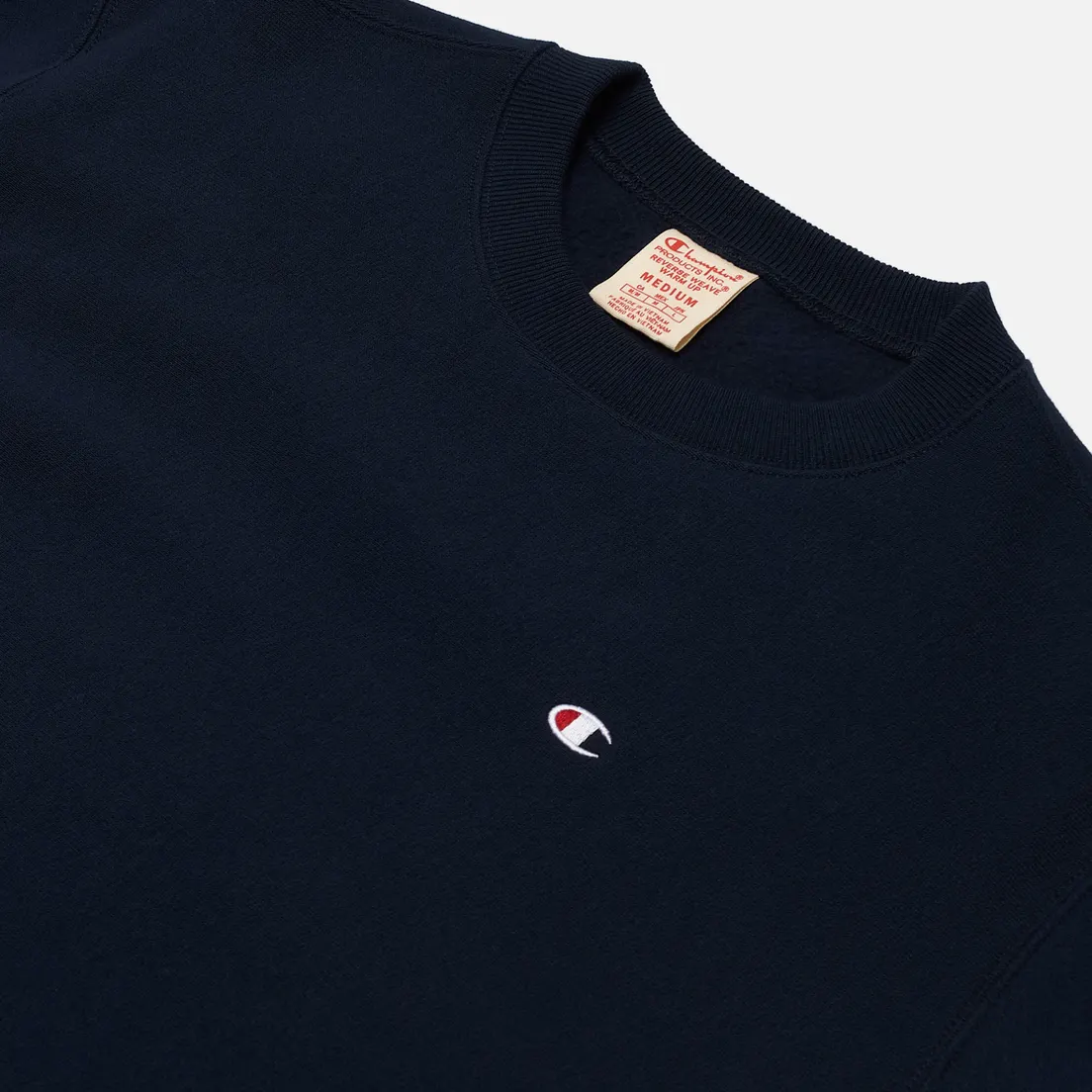 Champion Reverse Weave Мужская толстовка Small Logo Chest And Sleeve Crew Neck