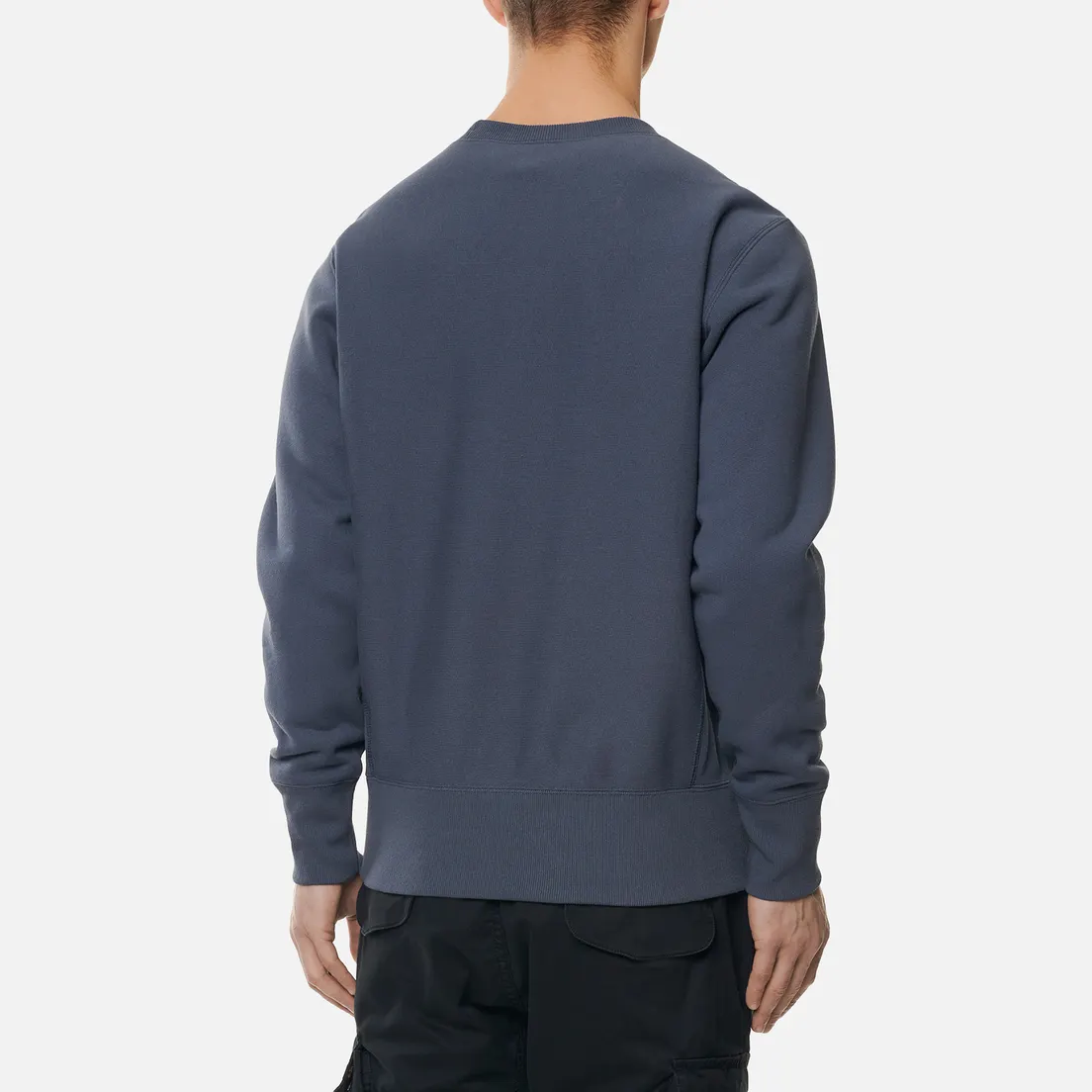 Champion Reverse Weave Мужская толстовка Small Logo Chest And Sleeve Crew Neck
