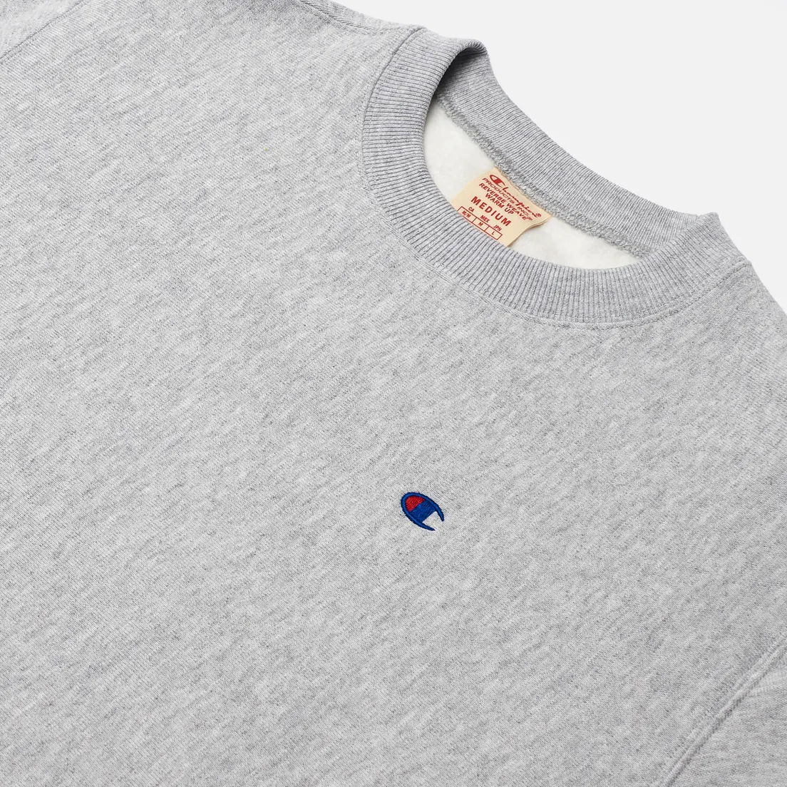 Champion Reverse Weave Мужская толстовка Small Logo Chest And Sleeve Crew Neck