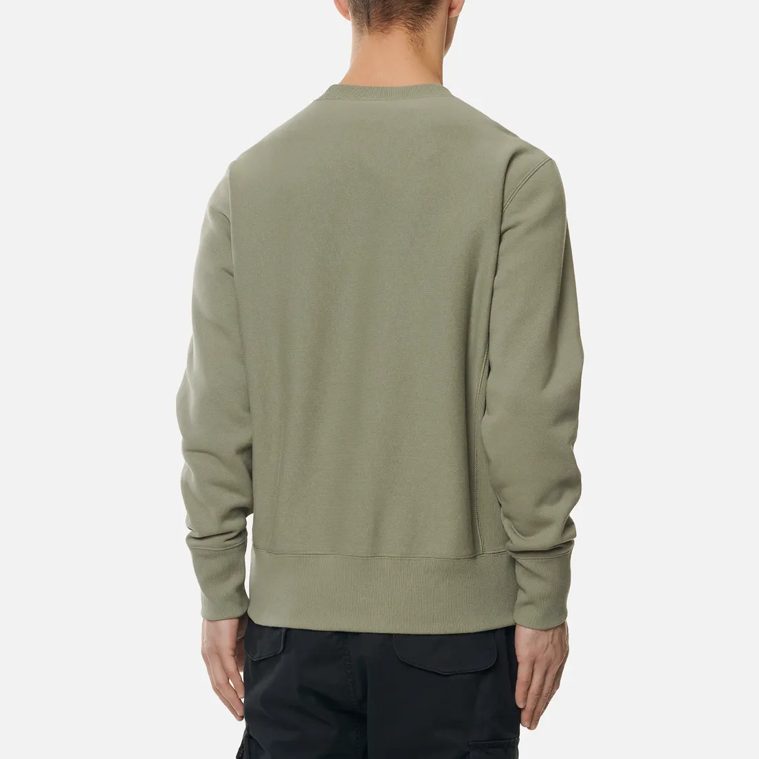 Champion Reverse Weave Мужская толстовка Small Logo Chest And Sleeve Crew Neck