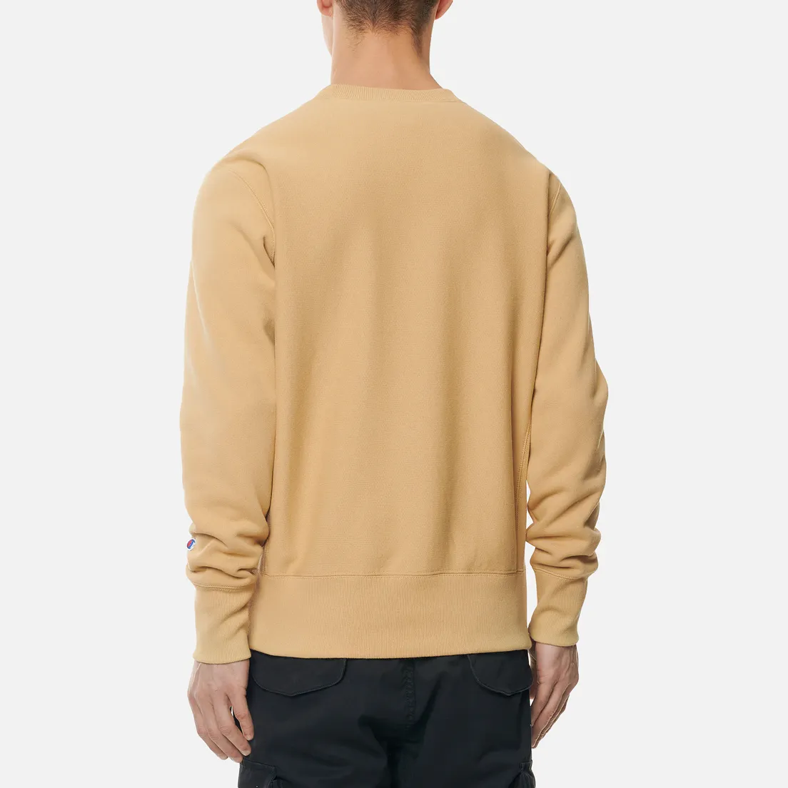 Champion Reverse Weave Мужская толстовка Small Logo Chest And Sleeve Crew Neck