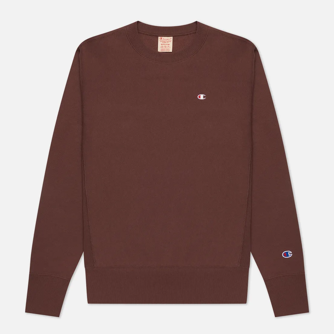 Champion Reverse Weave Мужская толстовка Small Logo Chest And Sleeve Crew Neck