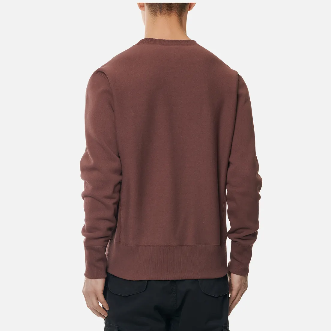Champion Reverse Weave Мужская толстовка Small Logo Chest And Sleeve Crew Neck