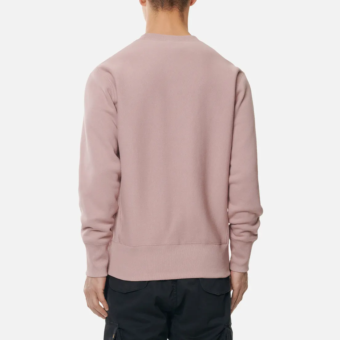 Champion Reverse Weave Мужская толстовка Small Logo Chest And Sleeve Crew Neck