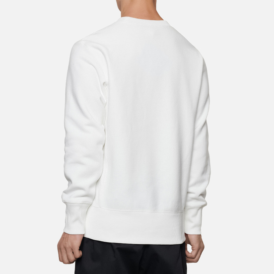 Мужская толстовка Champion Reverse Weave Small Logo Chest And Sleeve Crew Neck White