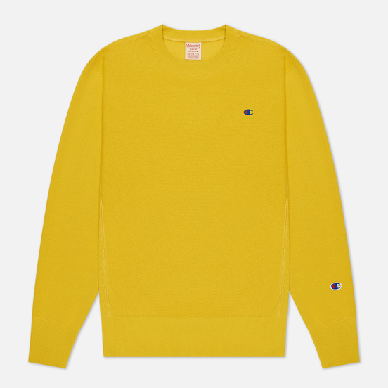 Мужская толстовка Champion Reverse Weave Small Logo Chest And Sleeve Crew Neck Gold Tips