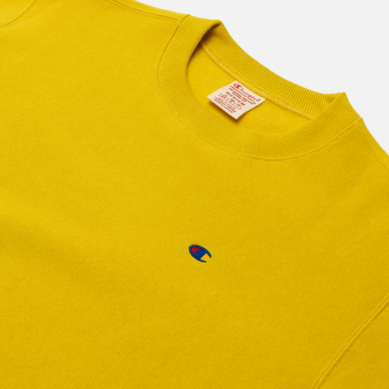 Мужская толстовка Champion Reverse Weave Small Logo Chest And Sleeve Crew Neck Gold Tips