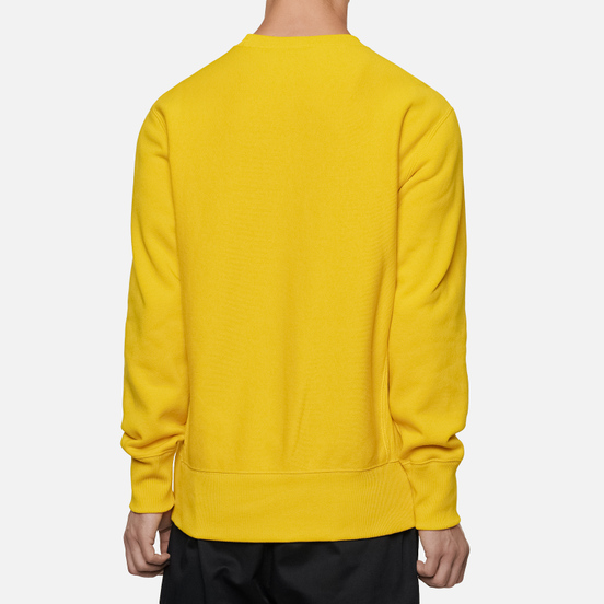 Мужская толстовка Champion Reverse Weave Small Logo Chest And Sleeve Crew Neck Gold Tips