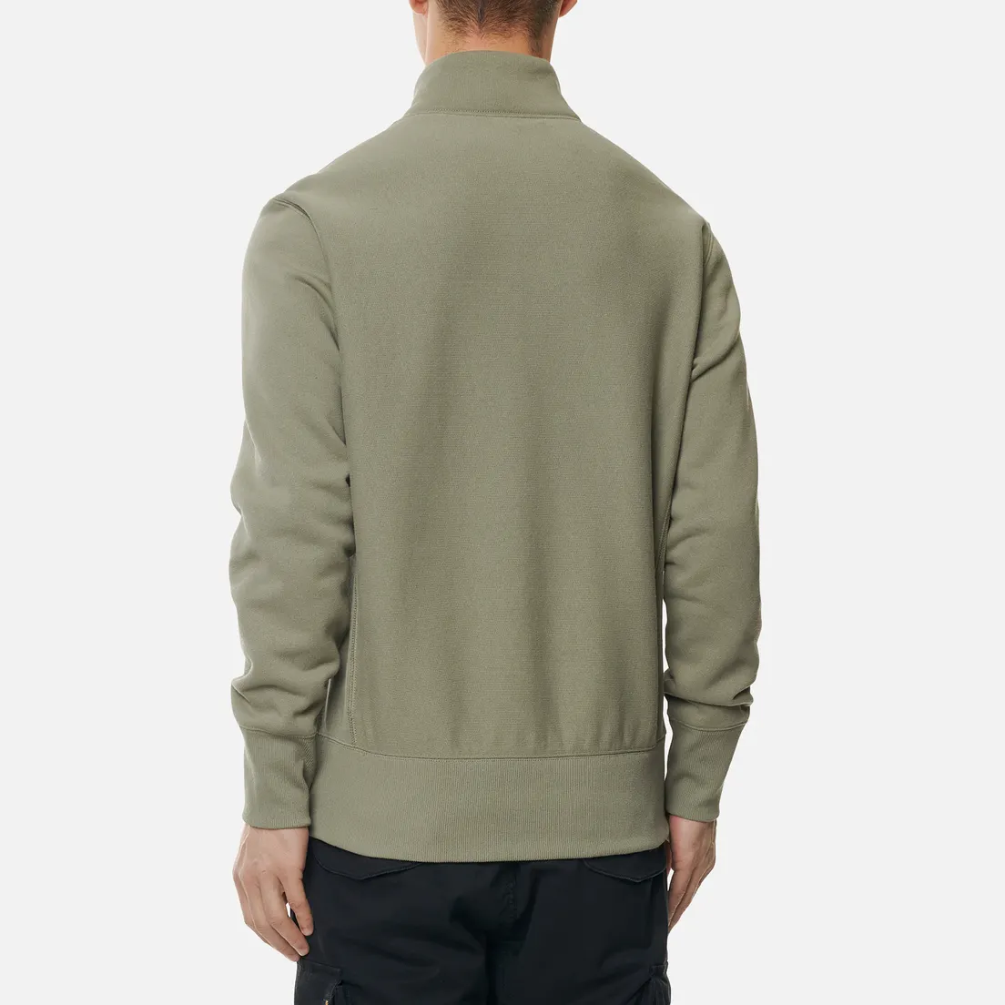 Champion Reverse Weave Мужская толстовка Small Logo Chest And Sleeve Half Zip