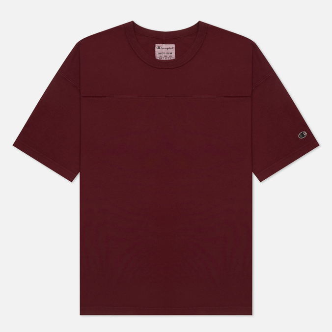 Мужская футболка Champion Reverse Weave, цвет бордовый, размер S 215994-RS509 Organic Cotton Crew Neck Custom Fit - фото 1