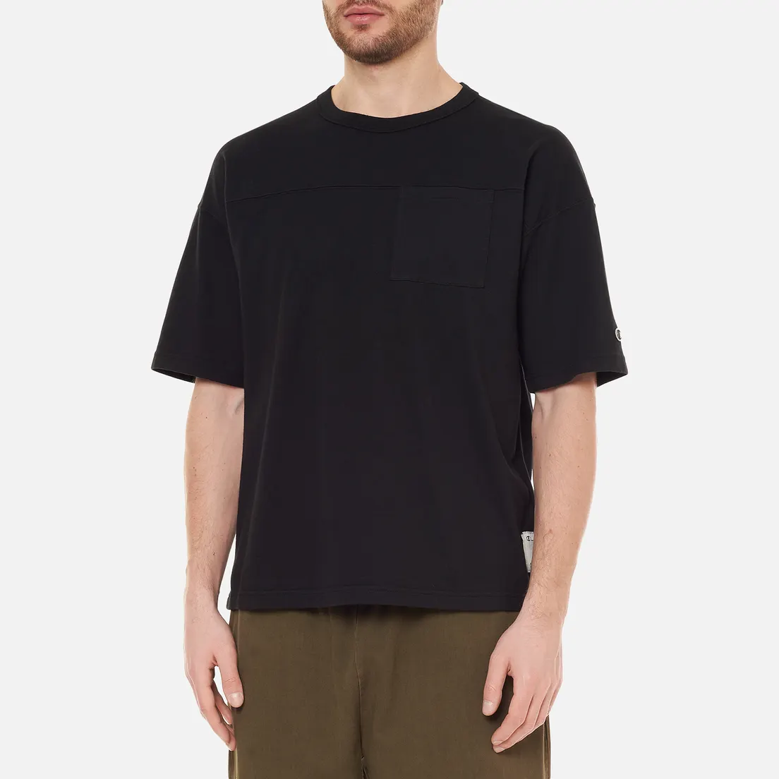 Champion Reverse Weave Мужская футболка Organic Cotton Patch Pocket Custom Fit