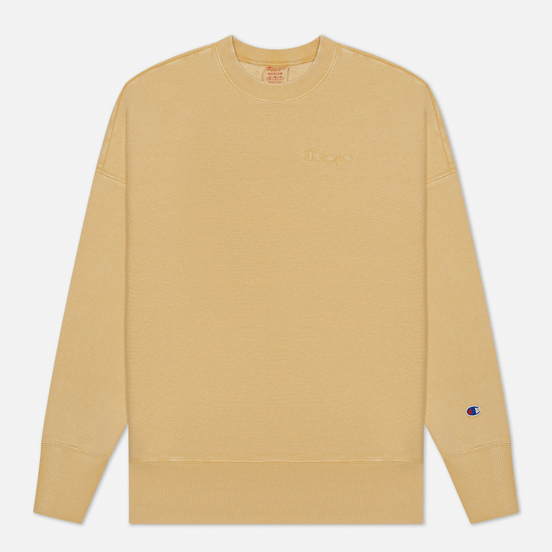 Мужская толстовка Champion Reverse Weave Script Logo Drop Shoulder Light Brown