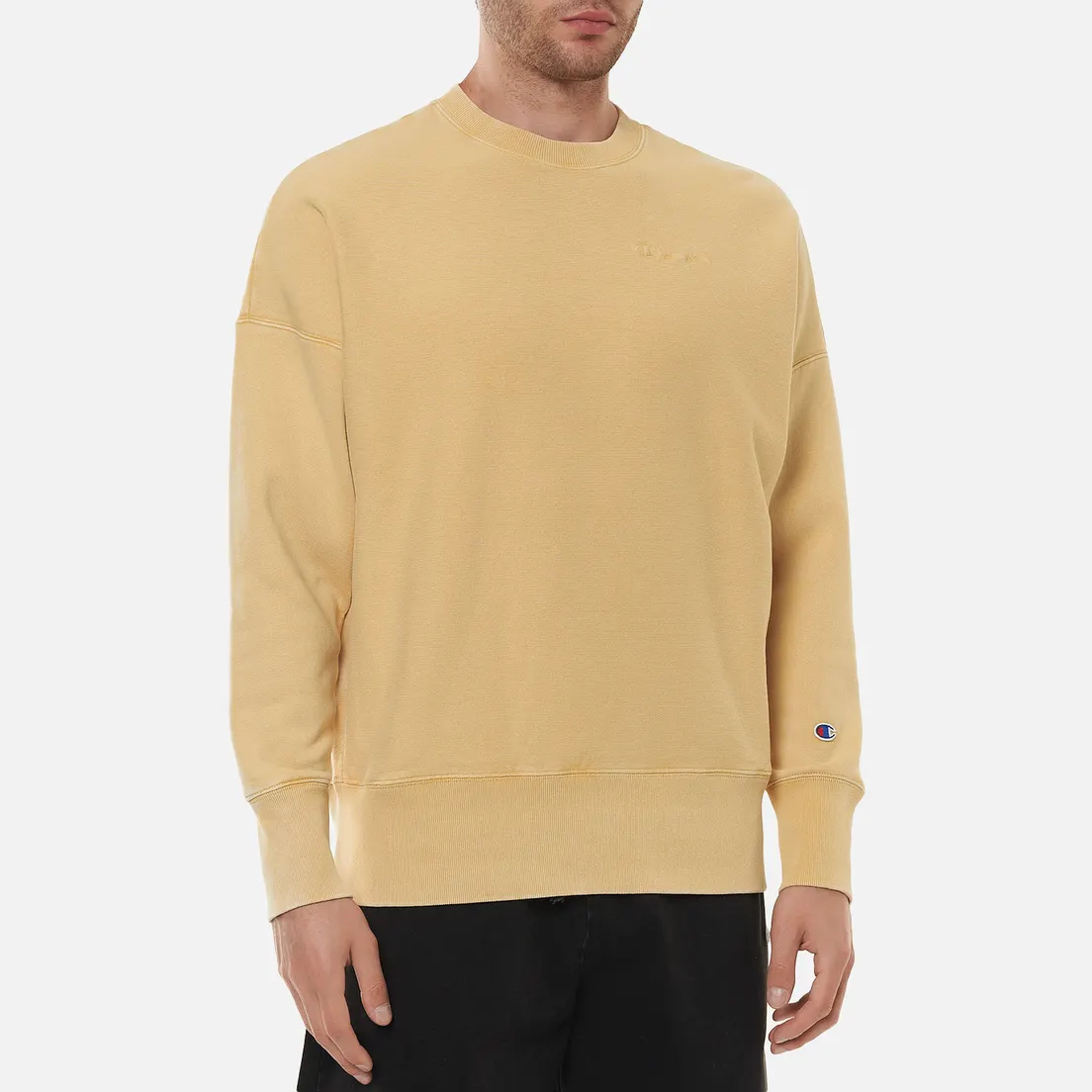 Champion Reverse Weave Мужская толстовка Script Logo Drop Shoulder