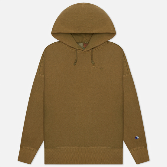 Мужская толстовка Champion Reverse Weave Script Logo Embroidery Hooded Military Green