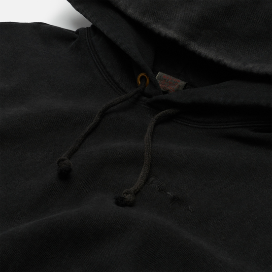 Мужская толстовка Champion Reverse Weave Script Logo Embroidery Hooded Black