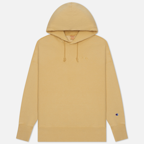Мужская толстовка Champion Reverse Weave Script Logo Embroidery Hooded Light Brown