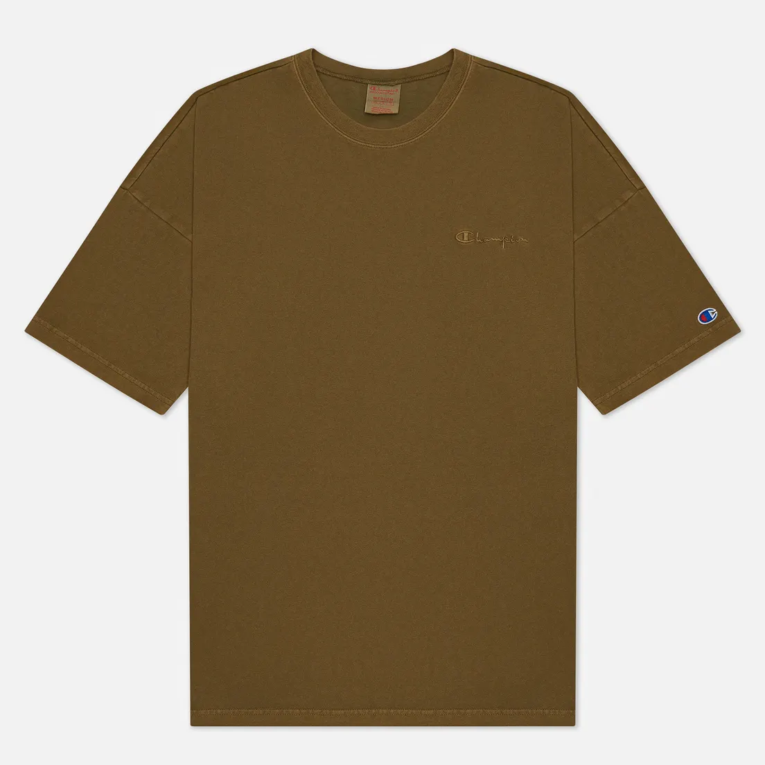Champion Reverse Weave Мужская футболка Script Logo Drop Shoulder