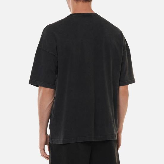 Мужская футболка Champion Reverse Weave Script Logo Drop Shoulder Black