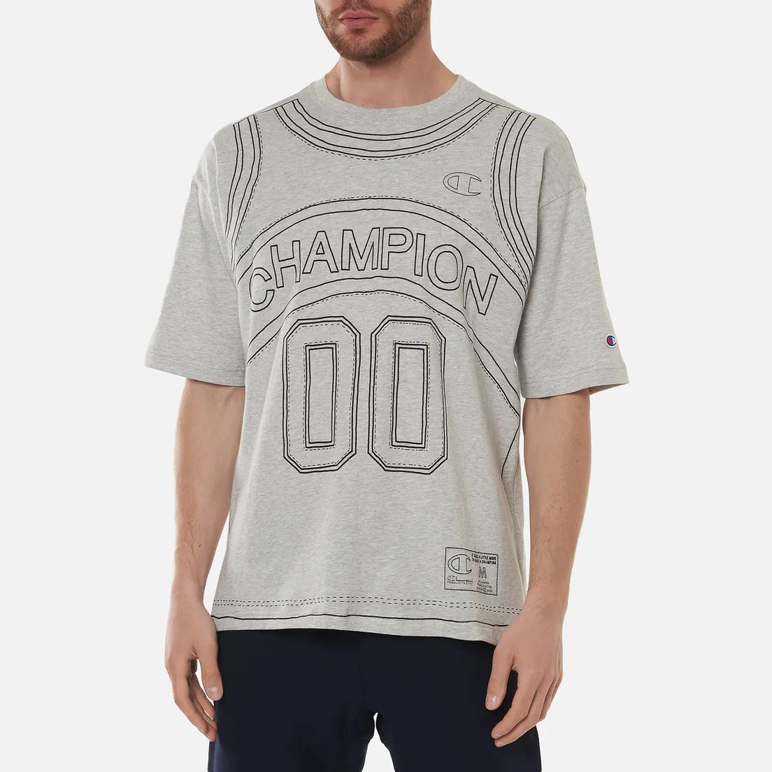 Champion Reverse Weave Мужская футболка Athletic Jersey Combed Number 17