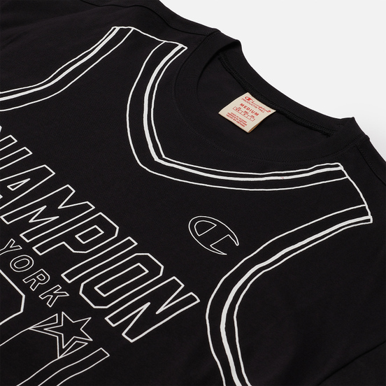 Мужская футболка Champion Reverse Weave Athletic Jersey Combed Number 17 Black