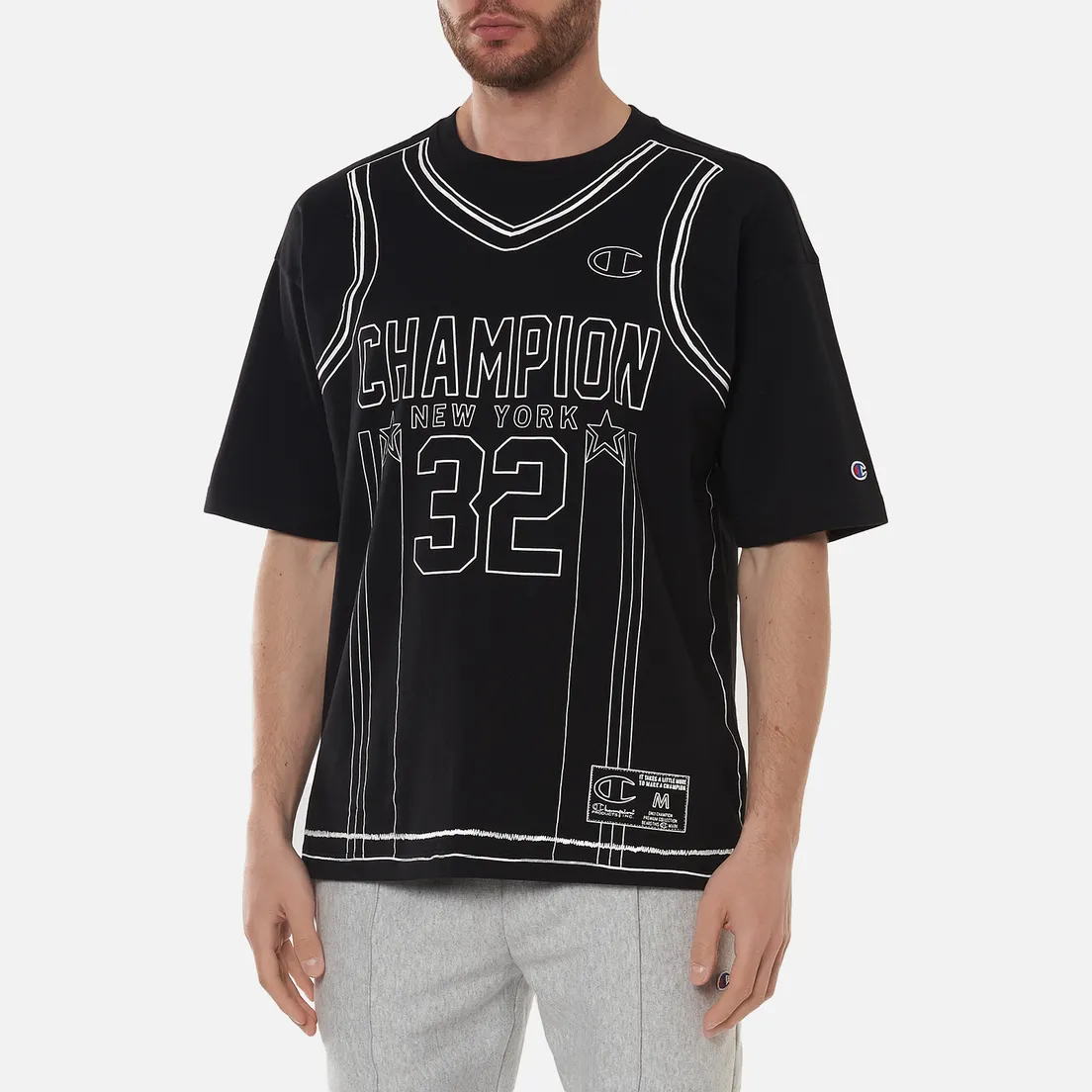 Champion Reverse Weave Мужская футболка Athletic Jersey Combed Number 17