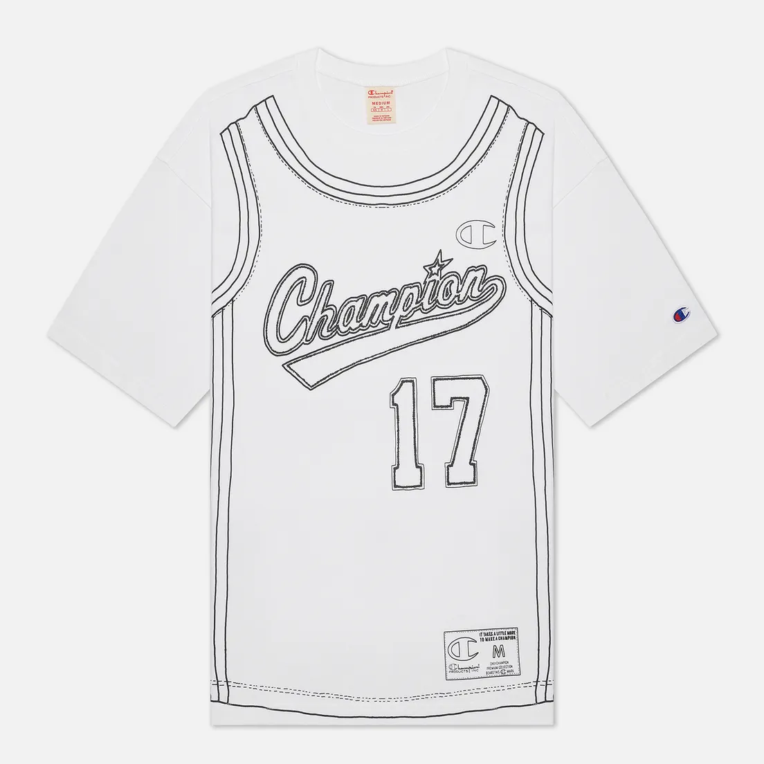 Champion Reverse Weave Мужская футболка Athletic Jersey Combed Number 17