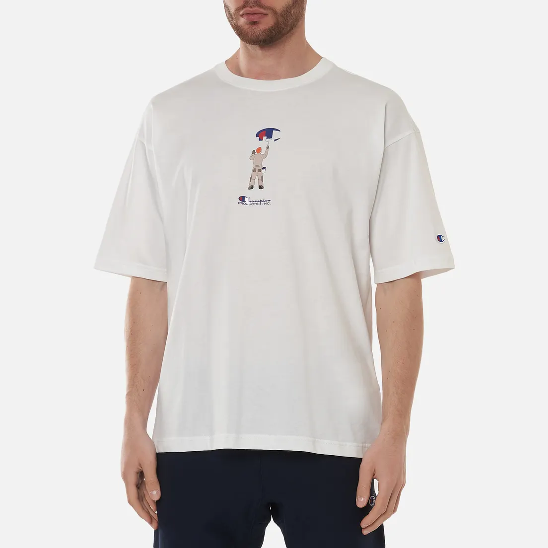 Champion Reverse Weave Мужская футболка Logo Graphic Motif Printed 6