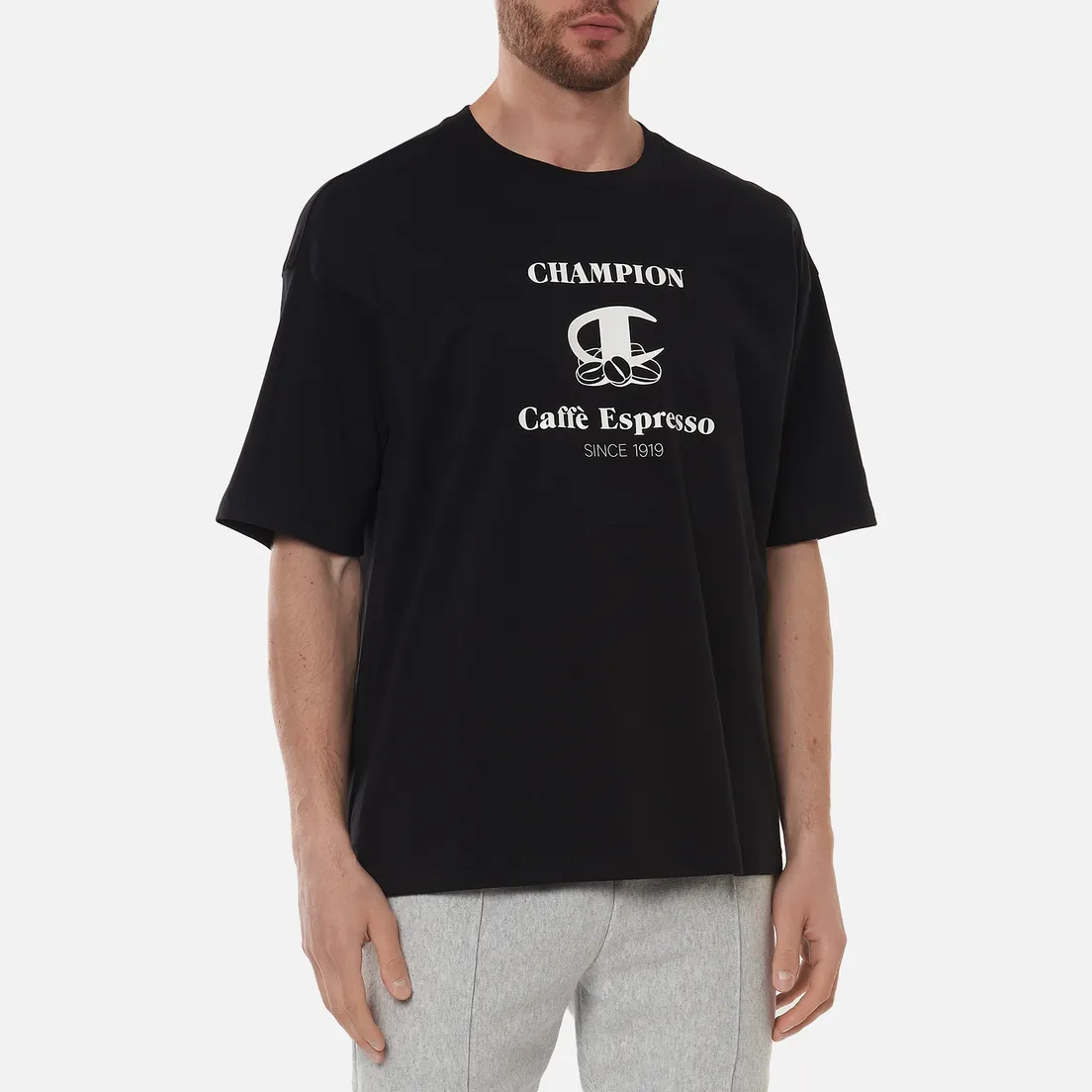 Champion Reverse Weave Мужская футболка Caffe Espresso Graphic
