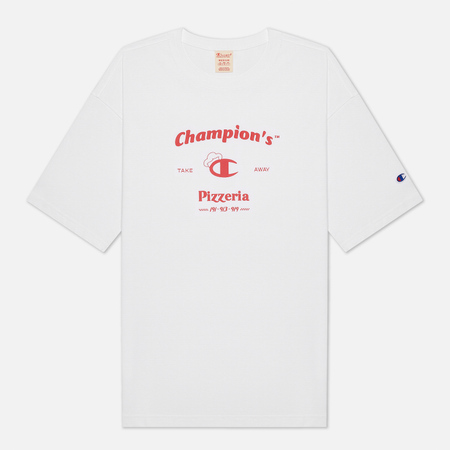 Мужская футболка Champion Reverse Weave Pizzeria Graphic, цвет белый, размер XL