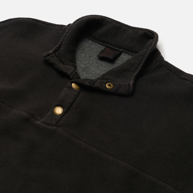 Мужская толстовка Champion Reverse Weave, цвет чёрный, размер S 216490-KK001 Garment Dyed & Acid Wash Half Button Up - фото 2