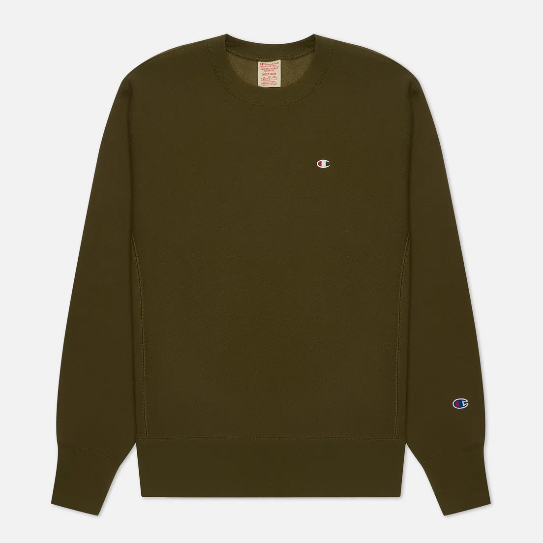 Champion Reverse Weave Мужская толстовка C Logo Crew Neck Custom Fit