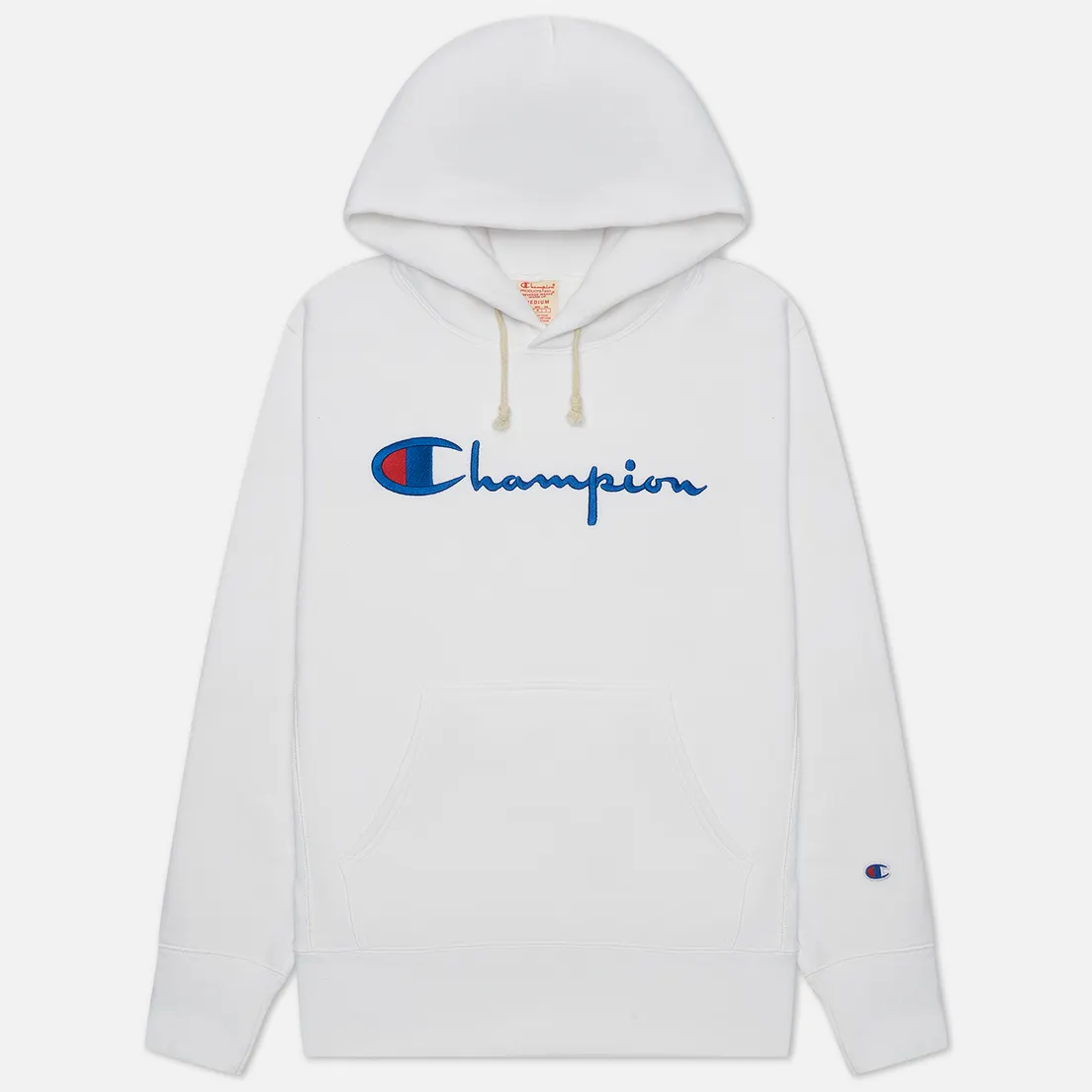 Champion Reverse Weave Мужская толстовка Script Logo Hoodie Custom Fit