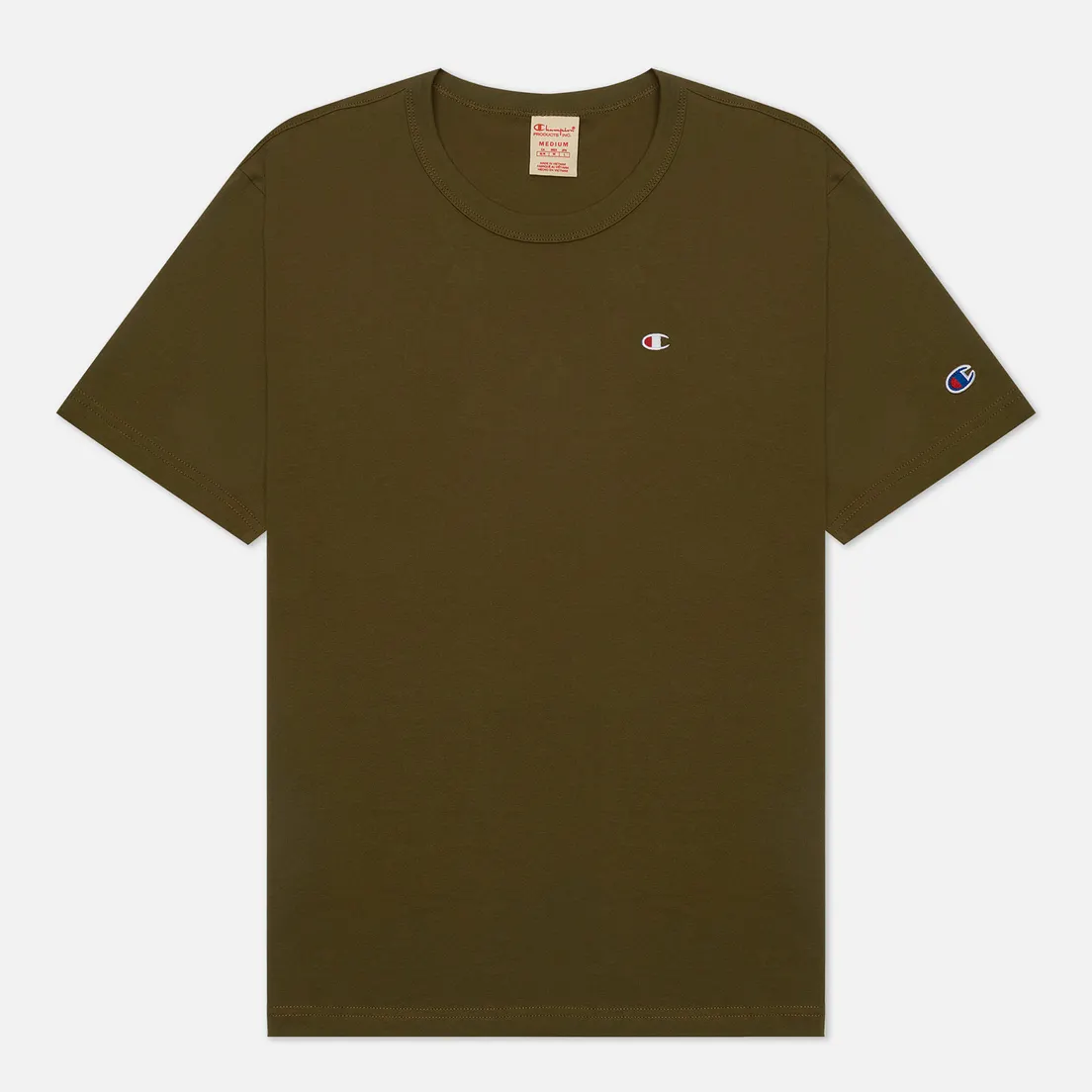 Champion Reverse Weave Мужская футболка Basic C Logo Crew Neck Comfort Fit