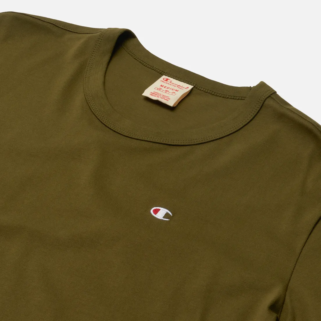Champion Reverse Weave Мужская футболка Basic C Logo Crew Neck Comfort Fit