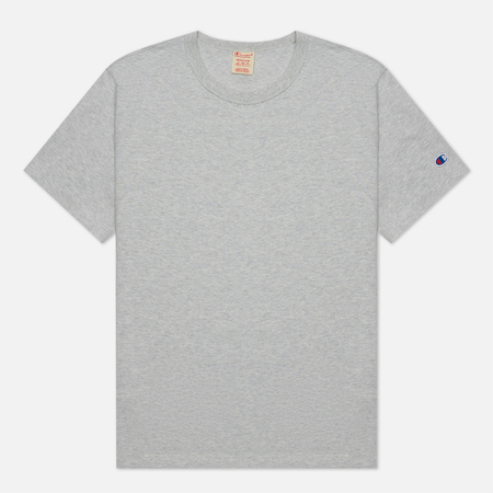 Мужская футболка Champion Reverse Weave Basic Crew Neck Comfort Fit, цвет серый, размер S