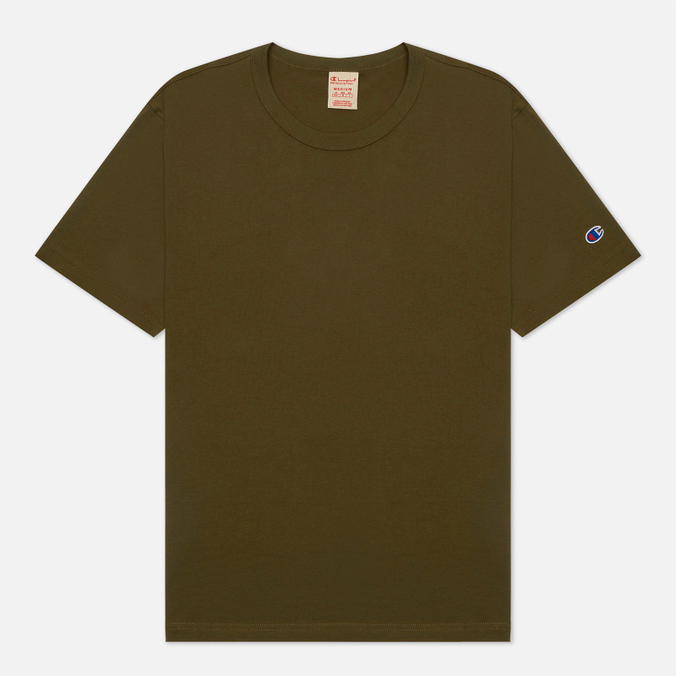 Мужская футболка Champion Reverse Weave, цвет оливковый, размер XL