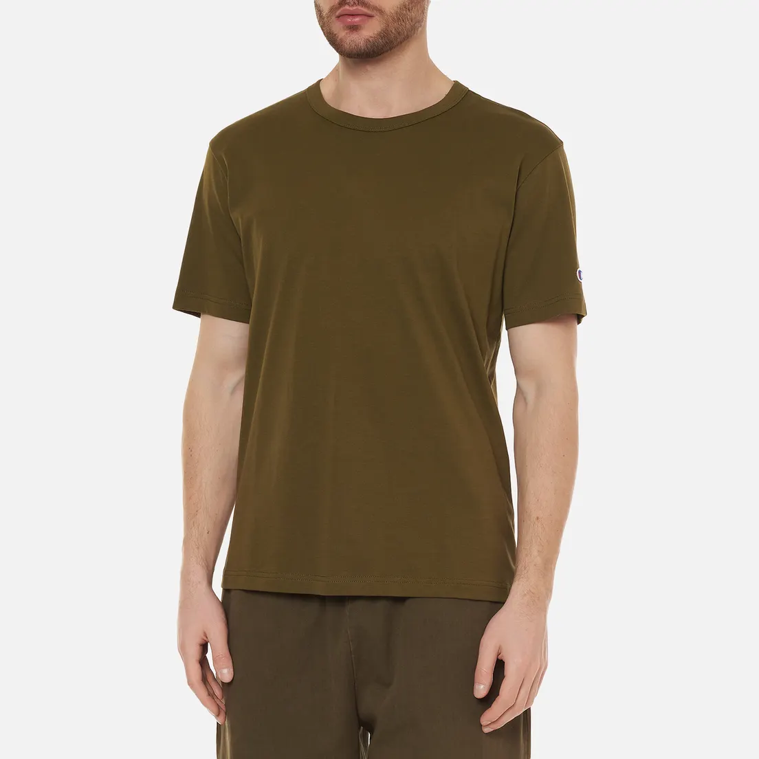 Champion Reverse Weave Мужская футболка Basic Crew Neck Comfort Fit