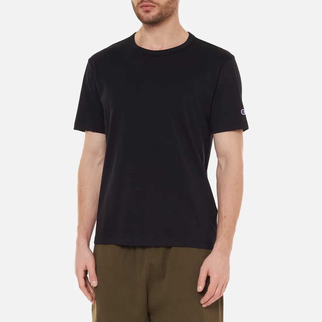 Champion Reverse Weave Мужская футболка Basic Crew Neck Comfort Fit