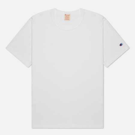 Мужская футболка Champion Reverse Weave Basic Crew Neck Comfort Fit, цвет белый, размер L