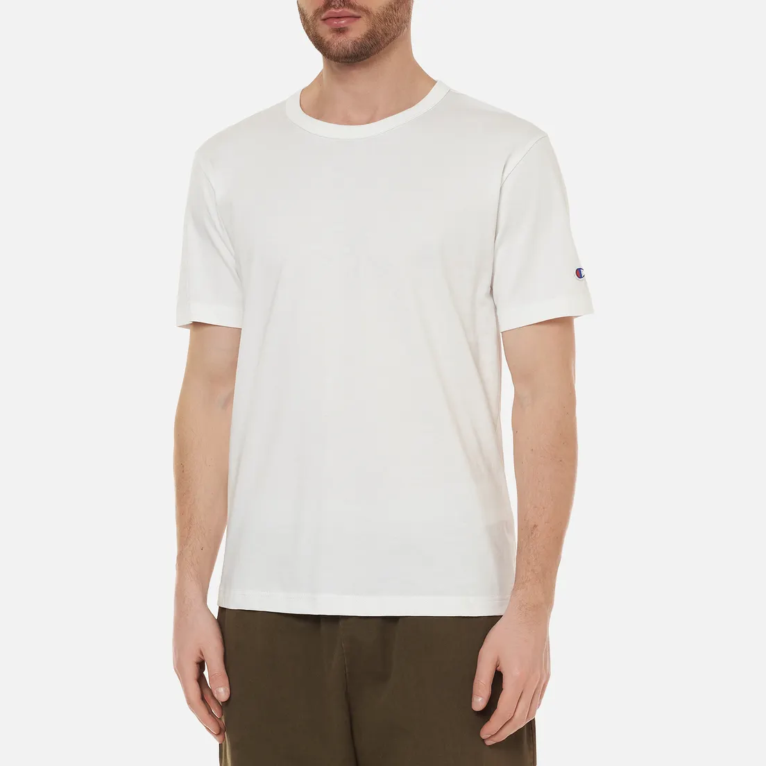 Champion Reverse Weave Мужская футболка Basic Crew Neck Comfort Fit