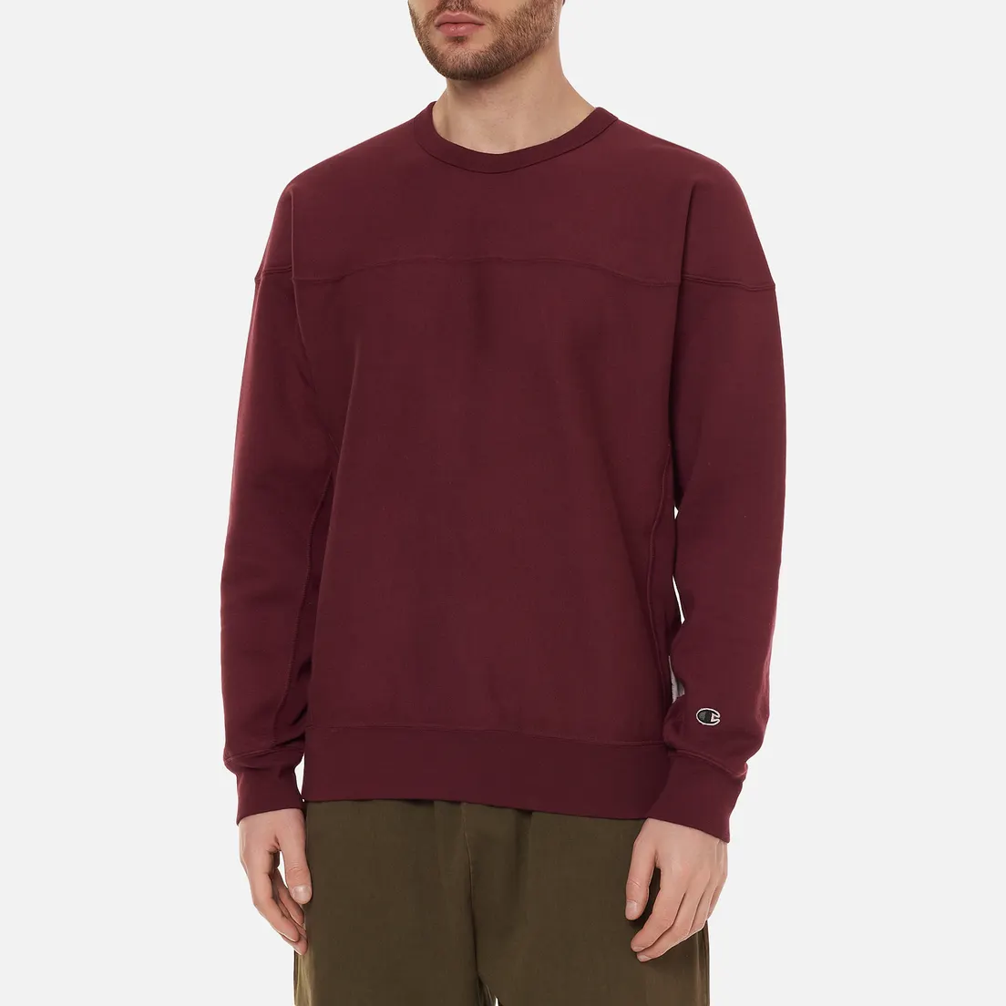 Champion Reverse Weave Мужская толстовка Organic Cotton Crew Neck Custom Fit