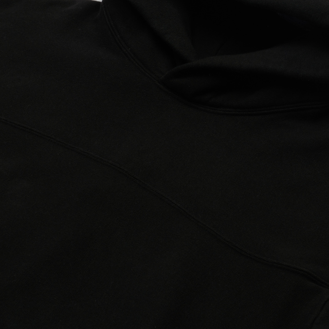 Мужская толстовка Champion Reverse Weave, цвет чёрный, размер S 216628-KK001 Organic Cotton Hoodie Custom Fit - фото 2