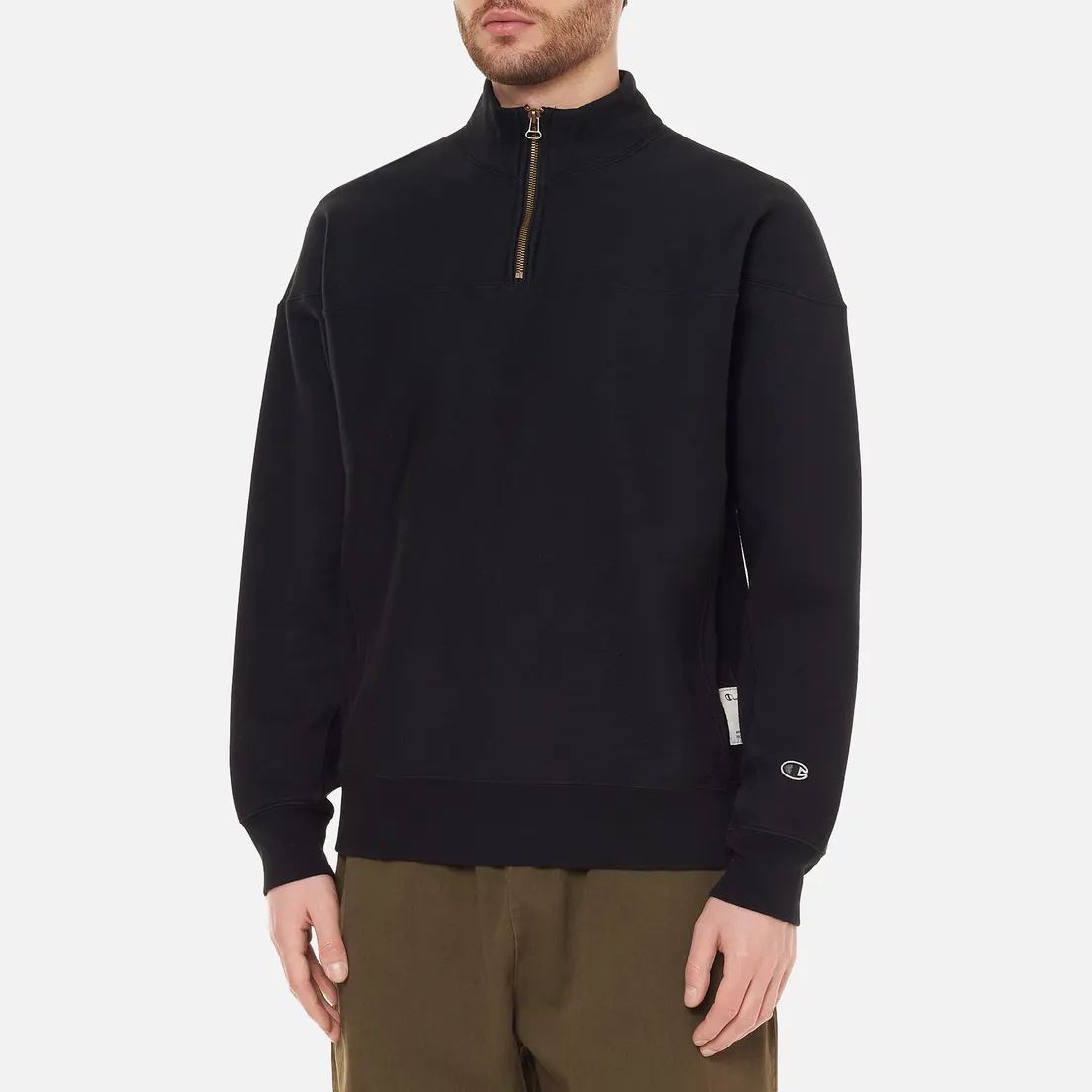 Champion Reverse Weave Мужская толстовка Organic Cotton Half Zip-Up Custom Fit