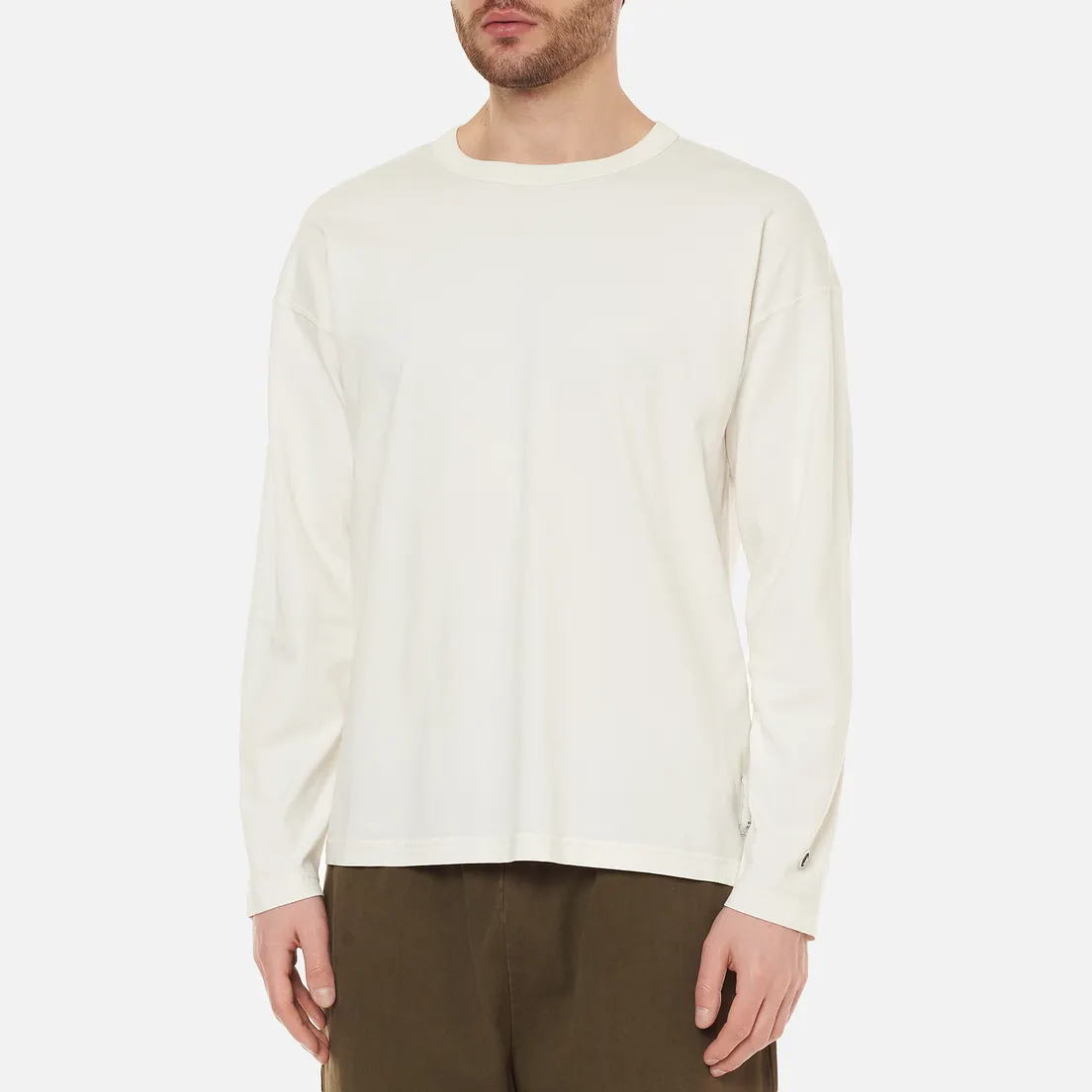 Champion Reverse Weave Мужской лонгслив Organic Cotton Crew Neck Custom Fit