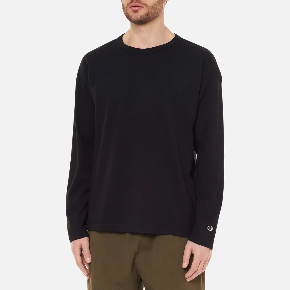 Champion Reverse Weave Мужской лонгслив Organic Cotton Crew Neck Custom Fit
