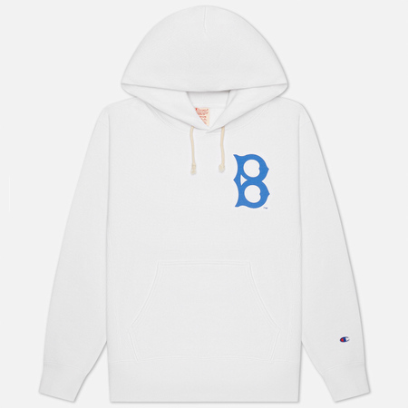 Мужская толстовка Champion Reverse Weave Brooklyn Dodgers Hoodie, цвет белый, размер L