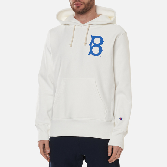 Мужская толстовка Champion Reverse Weave Brooklyn Dodgers Hoodie White